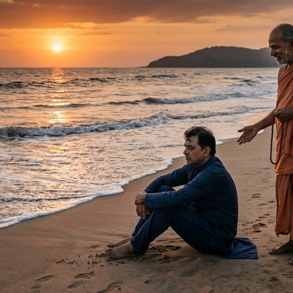 સંતની દુઃખી વ્યક્તિને શીખ:લોકો પોતાની ખુશીઓને ભૂલીને બીજાની વસ્તુઓ વિશે વિચારવા લાગે છે, આ જ કારણે અસંતોષ વધે છે