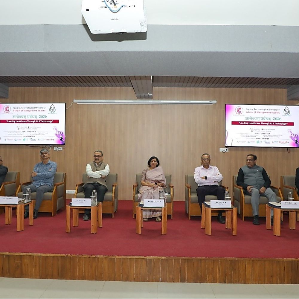 GTUમાં આરોગ્ય ક્ષેત્રે AI અને ટેકનોલોજીનો સંગમ:મેડિકલ સેક્ટરમાં મહિલા નેતૃત્વ અને આધુનિક સંચાલન પદ્ધતિઓ પર નિષ્ણાતોનું પ્રેરક માર્ગદર્શન