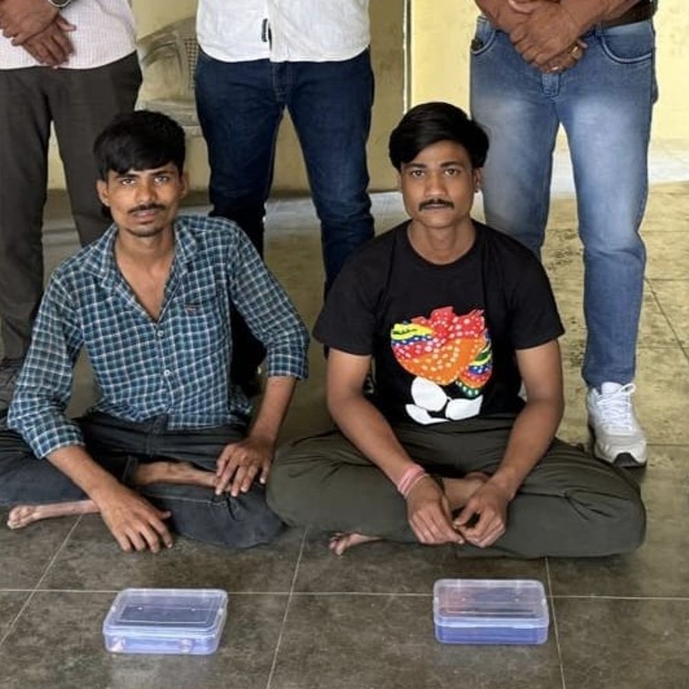 3.72 લાખની ચોરી કરનાર બે શખ્સ ઝડપાયા:જૈન પ્લાઝા કોમ્પ્લેક્સમાંથી સેમસંગ S-26 અલ્ટ્રા અને સોનાની વીંટી લઈને પલાયન થયા'તા