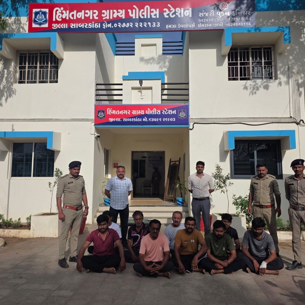 હિંમતનગરમાં ખેતરના રસ્તાના વિવાદમાં યુવાનની હત્યા:10 આરોપી ઝડપાયા, આવતીકાલે કોર્ટમાં રજૂ કરાશે