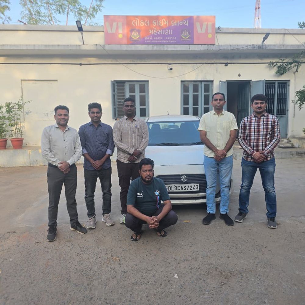 કૃષ્ણનગર સોસાયટીની ચોરીનો ભેદ ઉકેલાયો:સીસીટીવી આધારે કારની ઓળખ કરી ઘરફોડિયાને દિલ્હીથી કાર સાથે દબોચ્યો