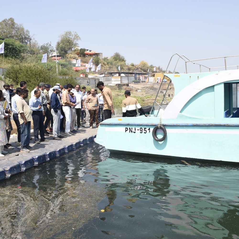 ગરમીથી રક્ષમ માટે આધુનિક ડોમનું કરાયું નિર્માણ:પંચકોશી પરિક્રમાના તમામ ઘાટો પર 200 લોકો આરામ કરી શકે તેવા ડોમ