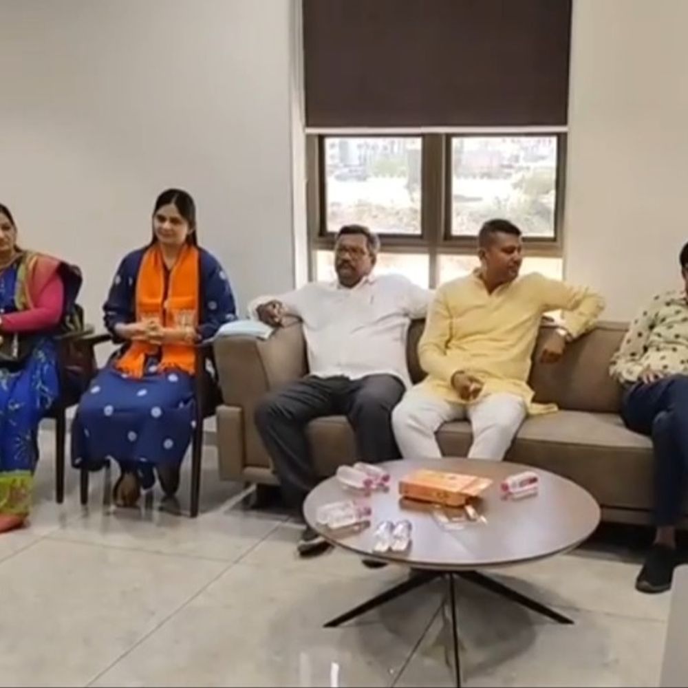 ભાજપ દ્વારા ચૂંટણીની તૈયારીઓ:પ્રભારી ઋત્વિજ પટેલ દ્વારા જ્યાં ઓછી લીડ મળે છે ત્યાં લીડ વધારવા માટે ચર્ચા-વિચારણા