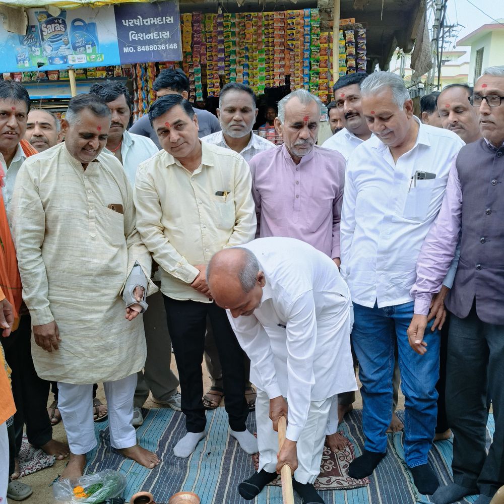 ખાતમુહૂર્ત:ભીલડીમાં રૂ.25.40 કરોડના રોડ વિકાસ કાર્યોનું ખાતમુહૂર્ત