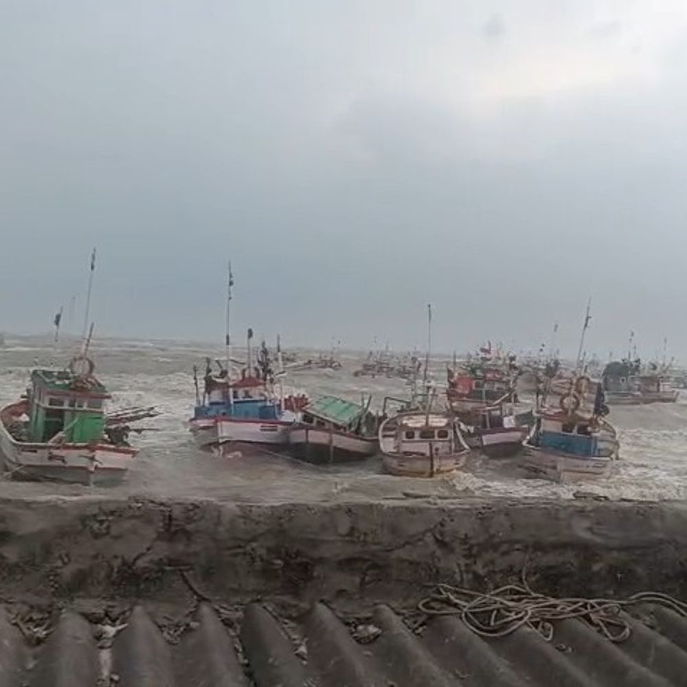 વાવાઝોડાથી સંચાણામાં 50થી 60 માછીમારી બોટને નુકસાન:માછીમારોની આજીવિકા પર અસર, સરકારી સહાયની માગ