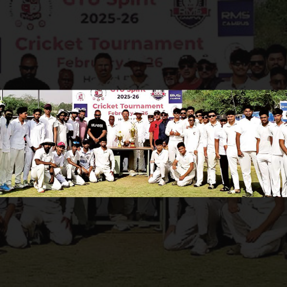 રાજ્ય સ્તરીય ક્રિકેટ ટુર્નામેન્ટ: RMS ટીમે 8 વિકેટથી Neotech કોલેજને હરાવી ચોગ્ગાથી જીત મેળવી.