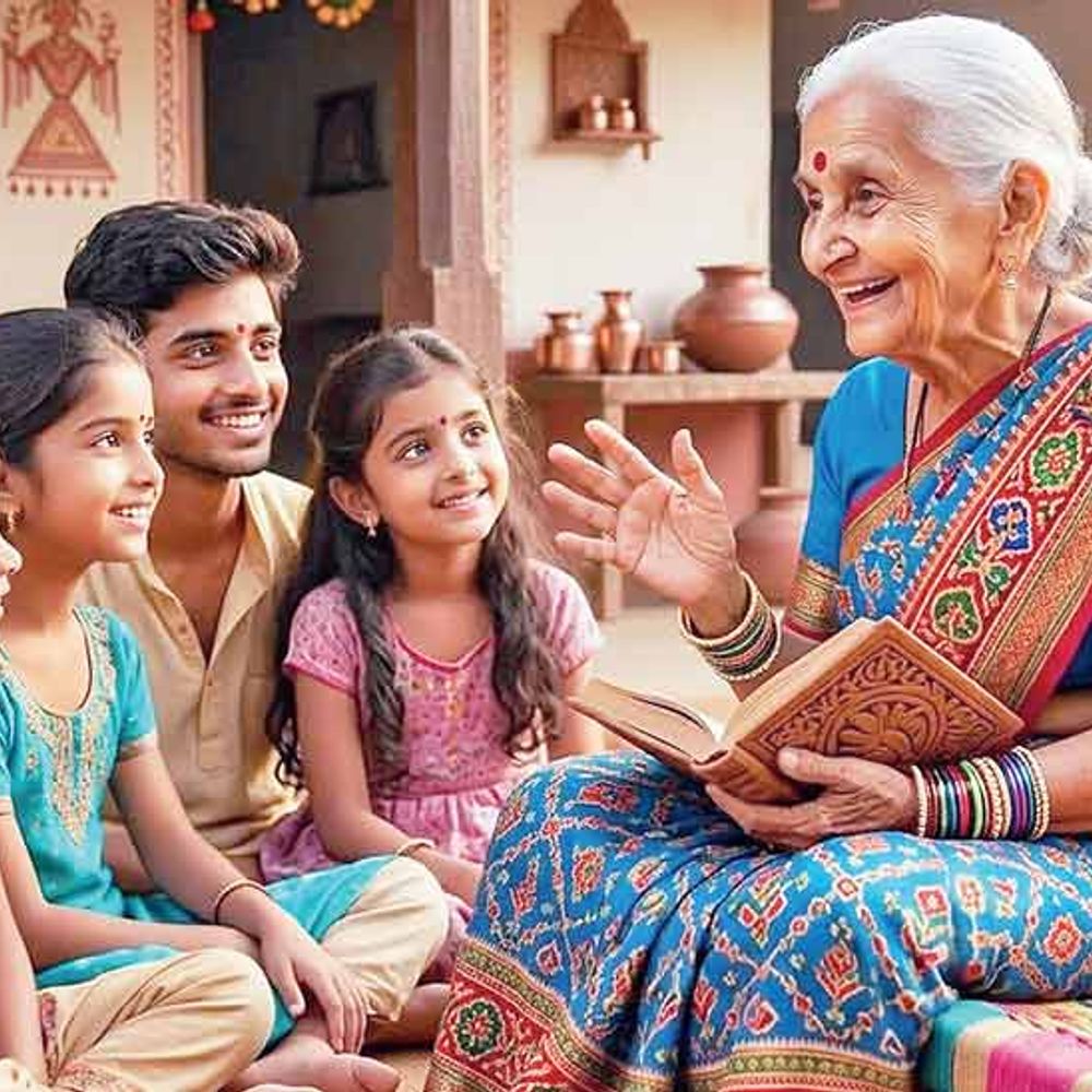 રિફ્લેક્શન: ક્યાંક ખોવાયા છે! ચાલો એમને શોધી કાઢીએ.: દાદીમા ક્યાંક ખોવાયા છે, ચાલો આપણે લુપ્ત થતી પ્રણાલીને ફરી જીવંત કરીએ અને તેમને શોધીએ.