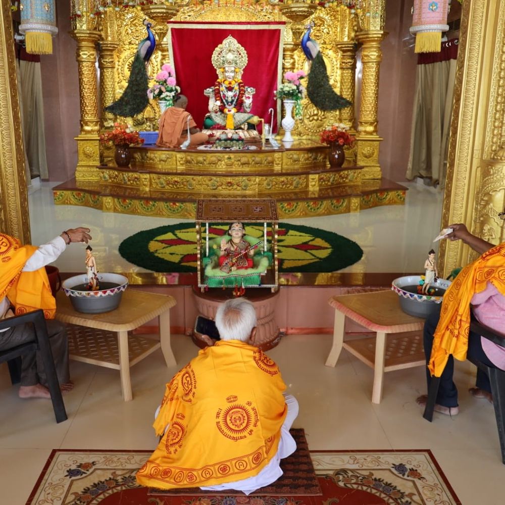 પાટડી વર્ણીન્દ્રધામ ખાતે 9 દિવસીય બ્રહ્મમહોત્સવ:ભક્તોએ તપ-જપ દ્વારા ભગવાનને પ્રસન્ન કર્યા, 10 દિવસમાં 25 હજાર મંત્રજાપનું અનુષ્ઠાન પૂર્ણ