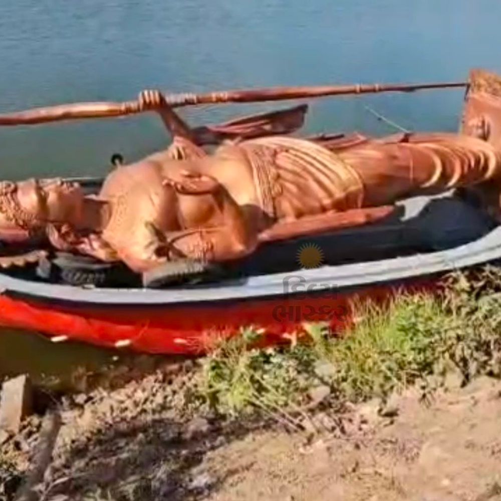 રામસાગર તળાવના બેટમાં શ્રી રામની મૂર્તિ સ્થાપિત કરવાની તૈયારીઓ પૂરજોશમાં:એક કરોડના ખર્ચે પંચ ધાતુની ભવ્ય મૂર્તિ તૈયાર