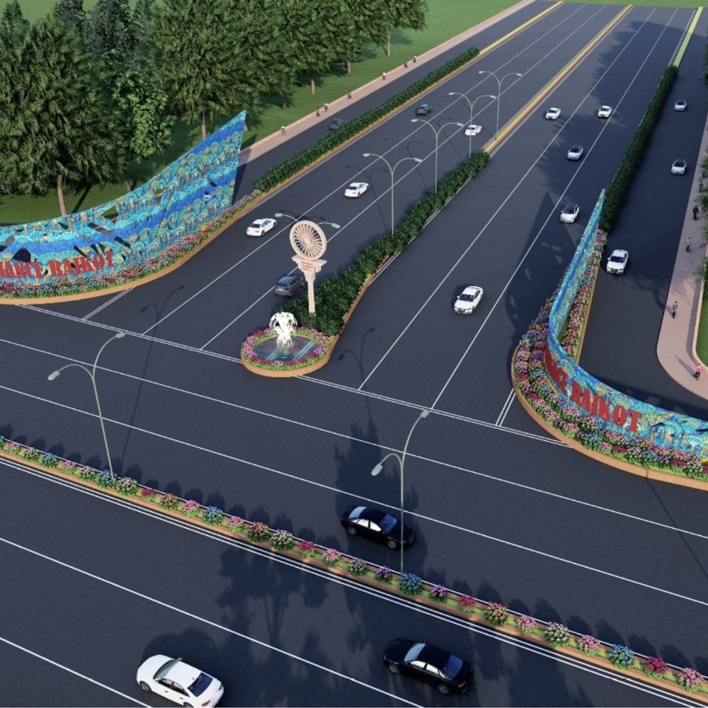 વેસ્ટ ઝોનનો વિકાસ વધશે:નવા 150 ફૂટ રિંગ રોડ પર એન્ટ્રી વોલ અને સ્માર્ટ સિટી રોડના કામો શરૂ, 45 મીટર પહોળા ડી.પી. રોડને ડેવલોપ કરવાનું આયોજન