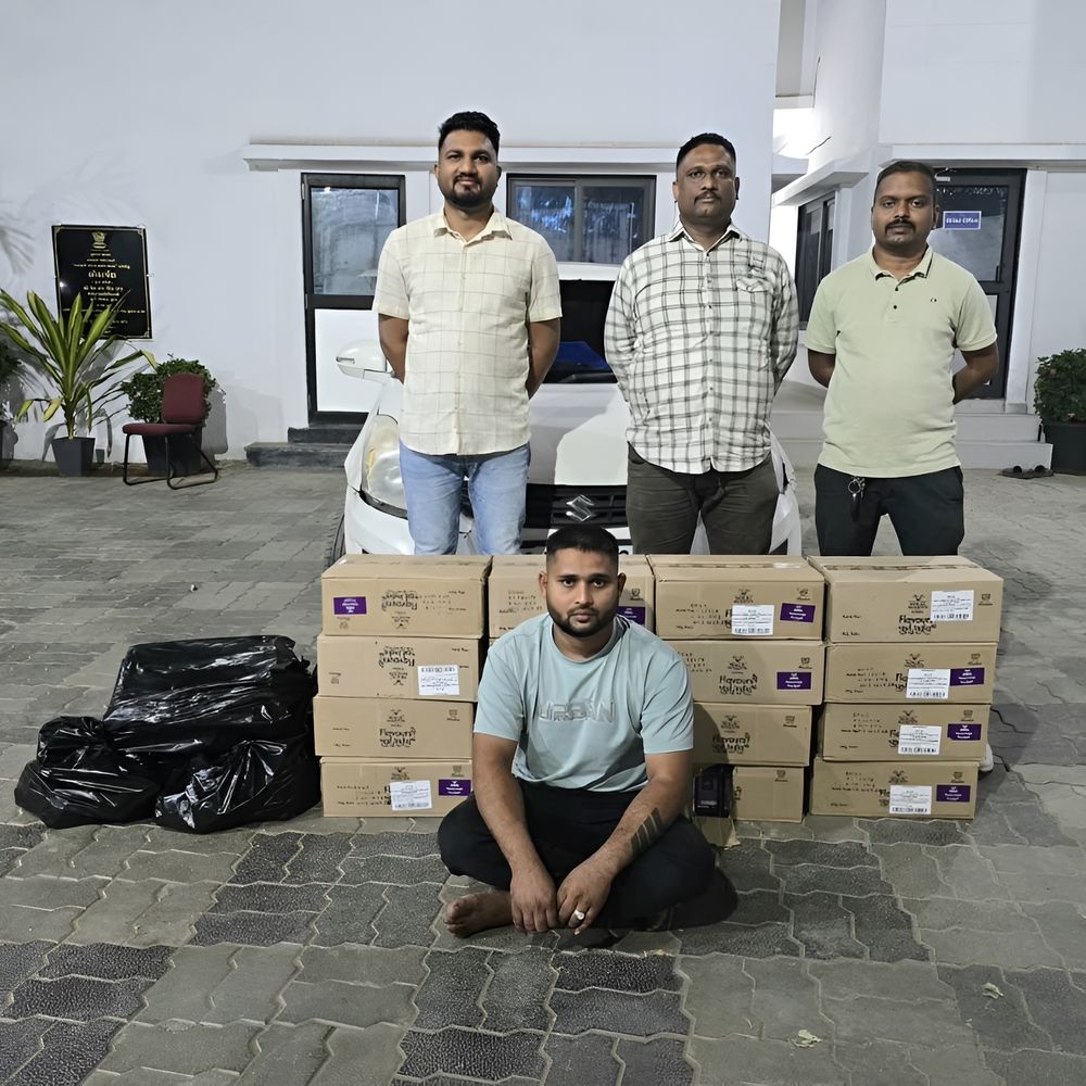 6.54 લાખના મુદ્દામાલ સાથે ચાલક ઝડપાયો:સમરોલી બ્રિજ પાસે દારૂનો ‎જથ્થો ભરેલી કાર પકડાઇ‎