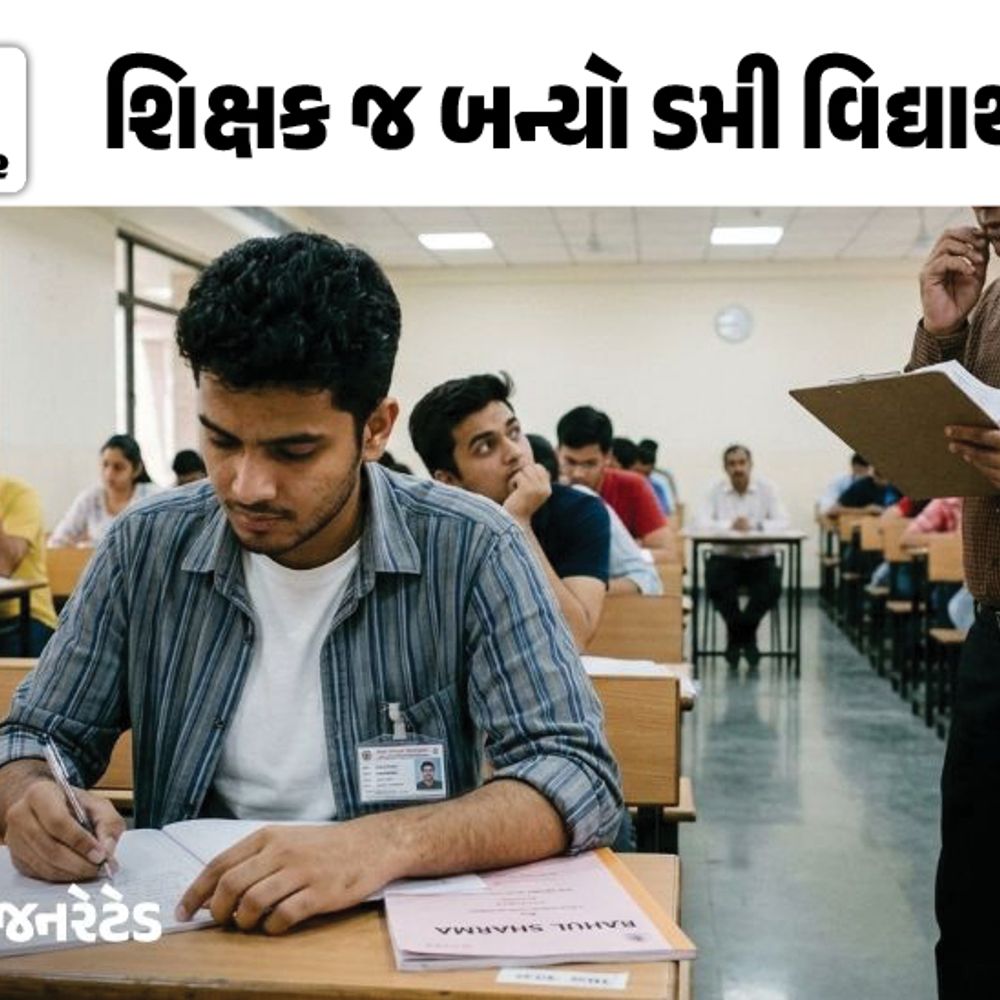 મહુવામાં વિદ્યાર્થીને બદલે શિક્ષકે બે પેપર આપ્યા:ધોરણ 12ની બોર્ડ પરીક્ષામાં ડમી વિદ્યાર્થી કૌભાંડ સામે આવ્યું, પોલીસ ફરિયાદ નોંધાઈ; તપાસ શરૂ