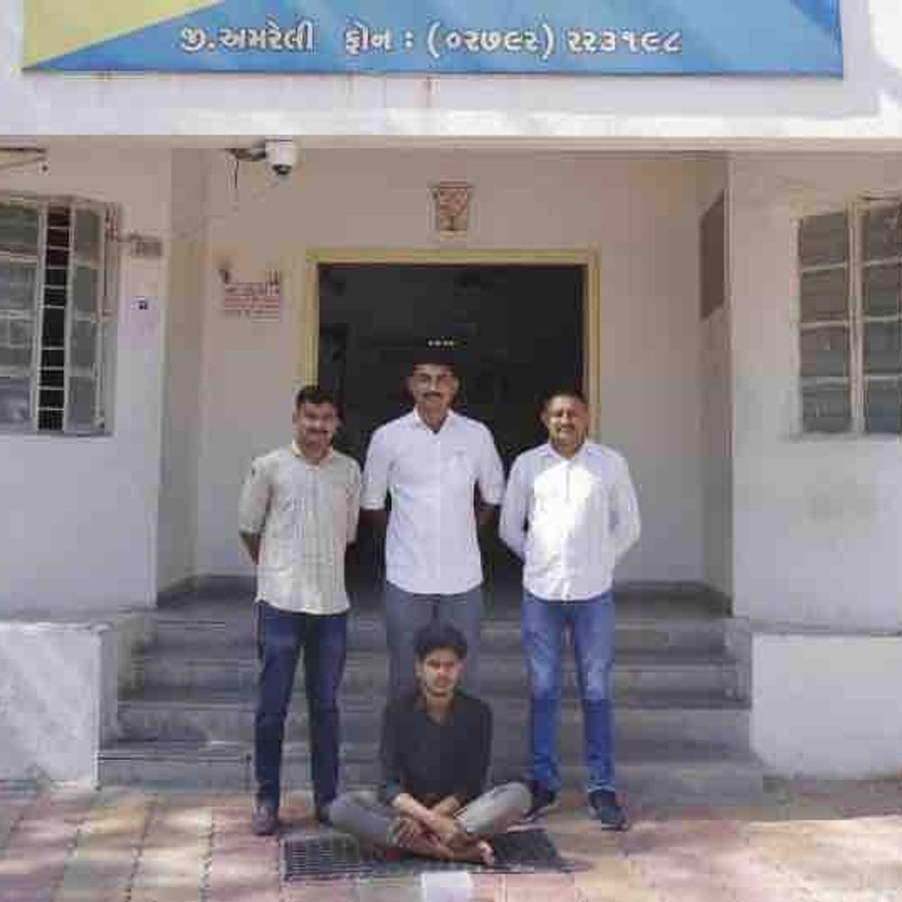 અમરેલી પોલીસે ઘરફોડ ચોરીનો ભેદ ઉકેલ્યો:આરોપી મુદ્દામાલ સાથે ગણતરીના કલાકોમાં ઝડપાયો