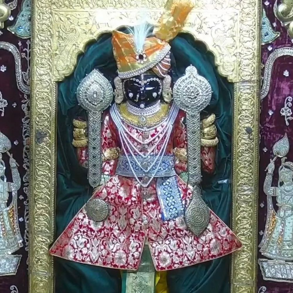 દ્વારકાધીશનો દિવ્ય શૃંગાર:રૂકમણી વિવાહ મહોત્સવે વરરાજા સ્વરૂપે ઝળક્યા દ્વારકાના નાથ