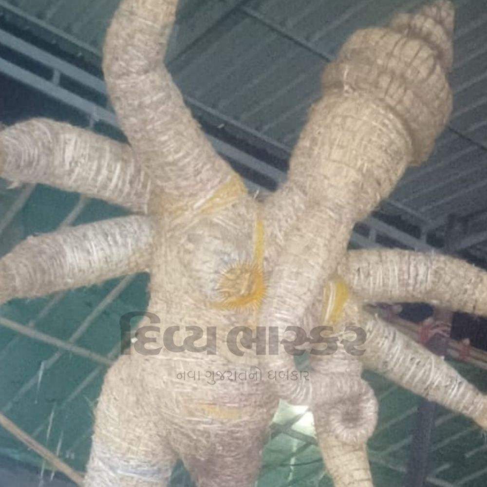 નવસારીમાં કલેક્ટરના જાહેરનામાનો ભંગ:12 ફૂટથી ઊંચી ગણેશ મૂર્તિ બનાવનાર સામે કાર્યવાહી