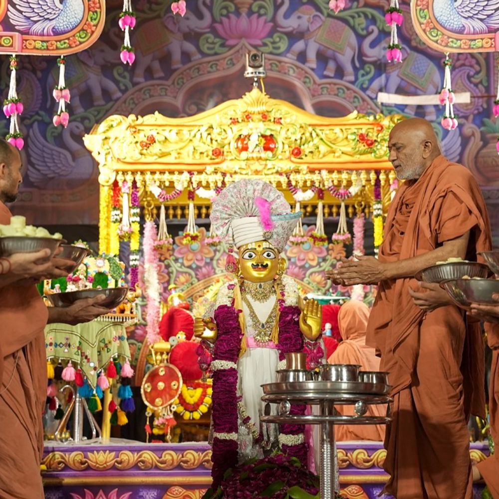 રામચંદ્ર ભગવાન અને સ્વામિનારાયણ ભગવાનનો જન્મોત્સવ ઉજવાયો:વેડ રોડ સ્થિત ગુરુકુળમાં વિવિધ ધાર્મિક કાર્યક્રમોનું આયોજન કરાયું