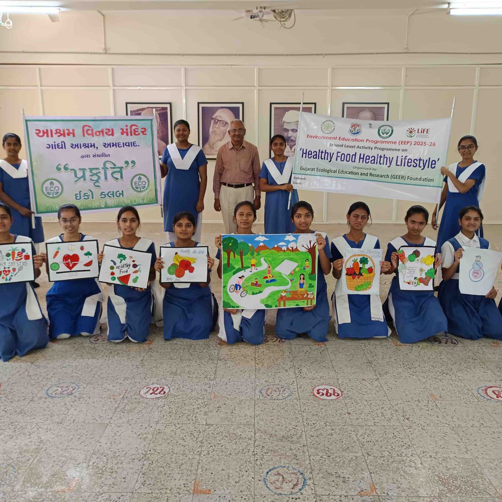 રાંધેજા વિદ્યાપીઠમાં હેલ્ધી લાઈફસ્ટાઈલ વર્કશોપ યોજાયો:વિદ્યાર્થીનીઓને સ્વસ્થ આહાર અને જીવનશૈલી વિશે માર્ગદર્શન અપાયું