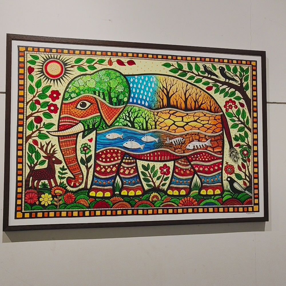 અમદાવાદ ગુફામાં ‘Borrowed Earth’ પેઇન્ટિંગ એક્સિબિશન.