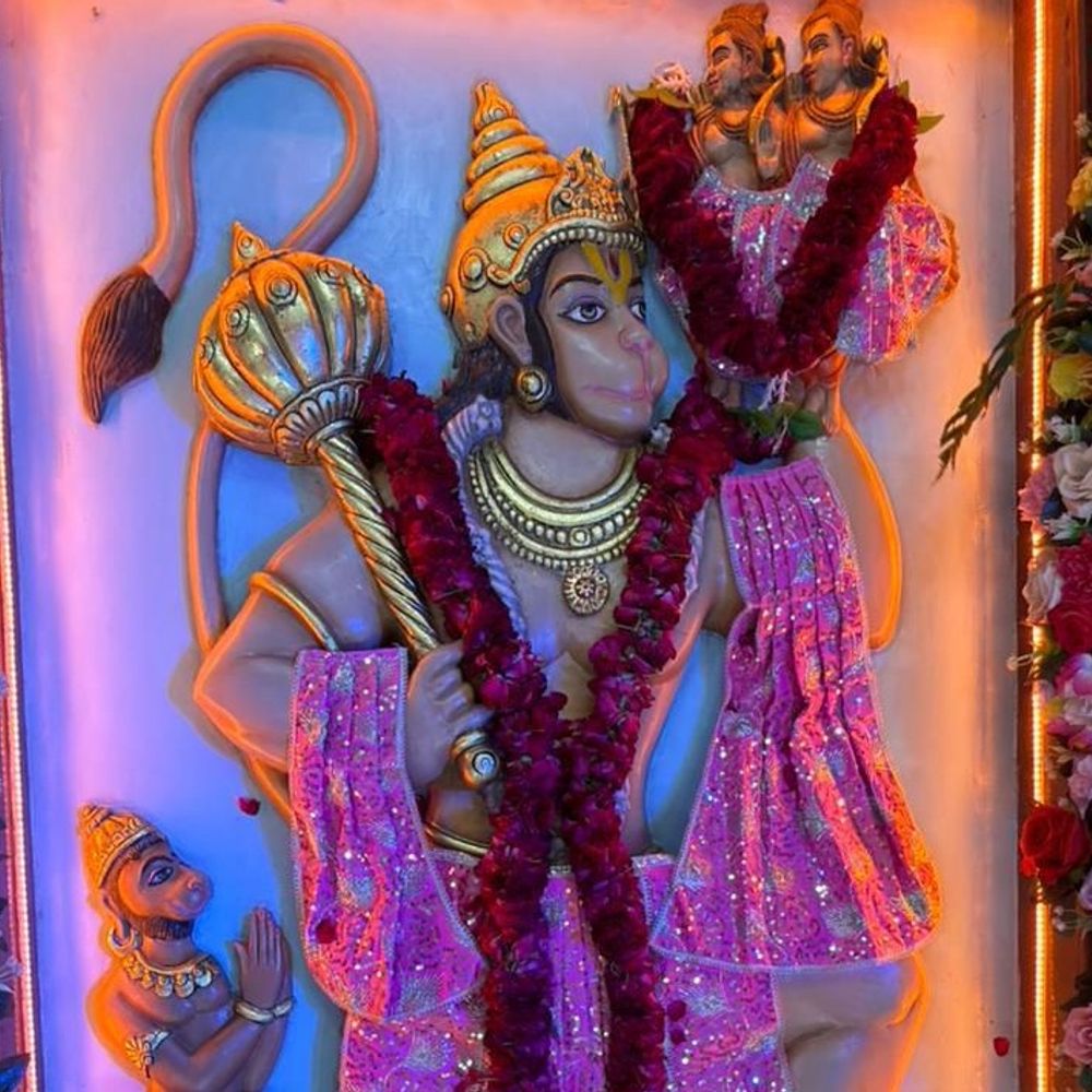 રાંચરડામાં હનુમાનજીની 20 ફૂટ લાંબી મૂર્તિ:વિશ્રામ મુદ્રામાં બિરાજમાન દાદાના દર્શન સાથે ભક્તો માટે ભવ્ય ભંડારો અને સુંદરકાંડ