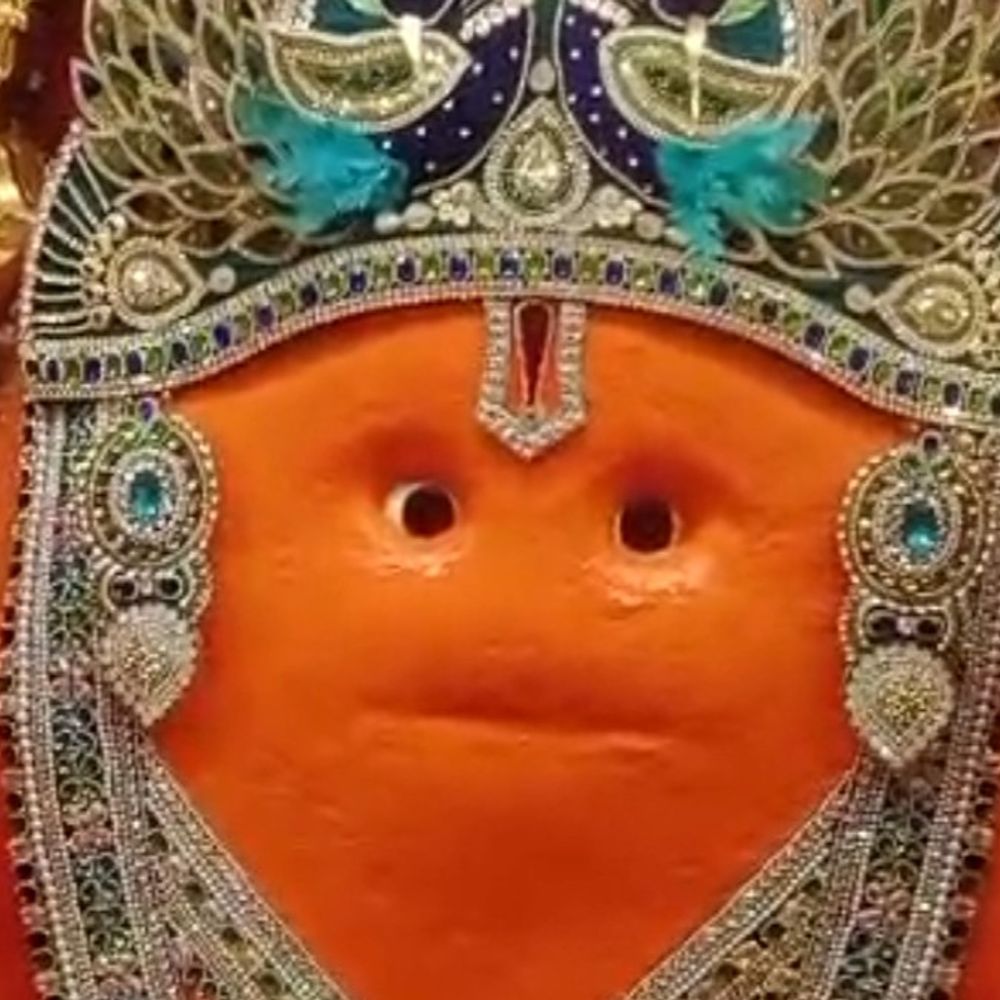 ગાંધીનગરના ડભોડામાં શ્રદ્ધાનું ઘોડાપૂર:દાદાને 2500 તેલના ડબ્બાનો મહાઅભિષેક કરાયો, 151 કિલોની કેક કાપી હનુમાન જન્મોત્સવની ધામધૂમથી ઉજવણી