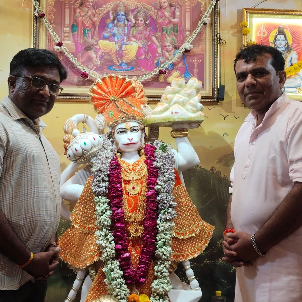 બાપુનગરમાં હનુમાન જન્મોત્સવની ઉજવણી:પ્રમુખ એવન્યુ સોસાયટીમાં મારુતિ યજ્ઞ અને ભોજન પ્રસાદનું આયોજન