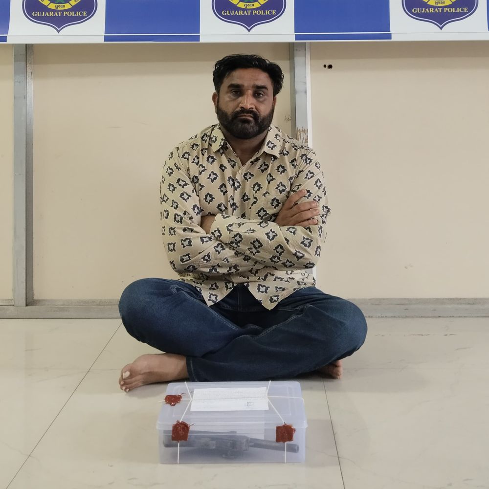 મસીતીયા ગામેથી એક શખ્સ દેશી તમંચા સાથે ઝડપાયો:મધ્યપ્રદેશના સપ્લાયરનું નામ ખુલતા પોલીસે તપાસ તેજ કરી