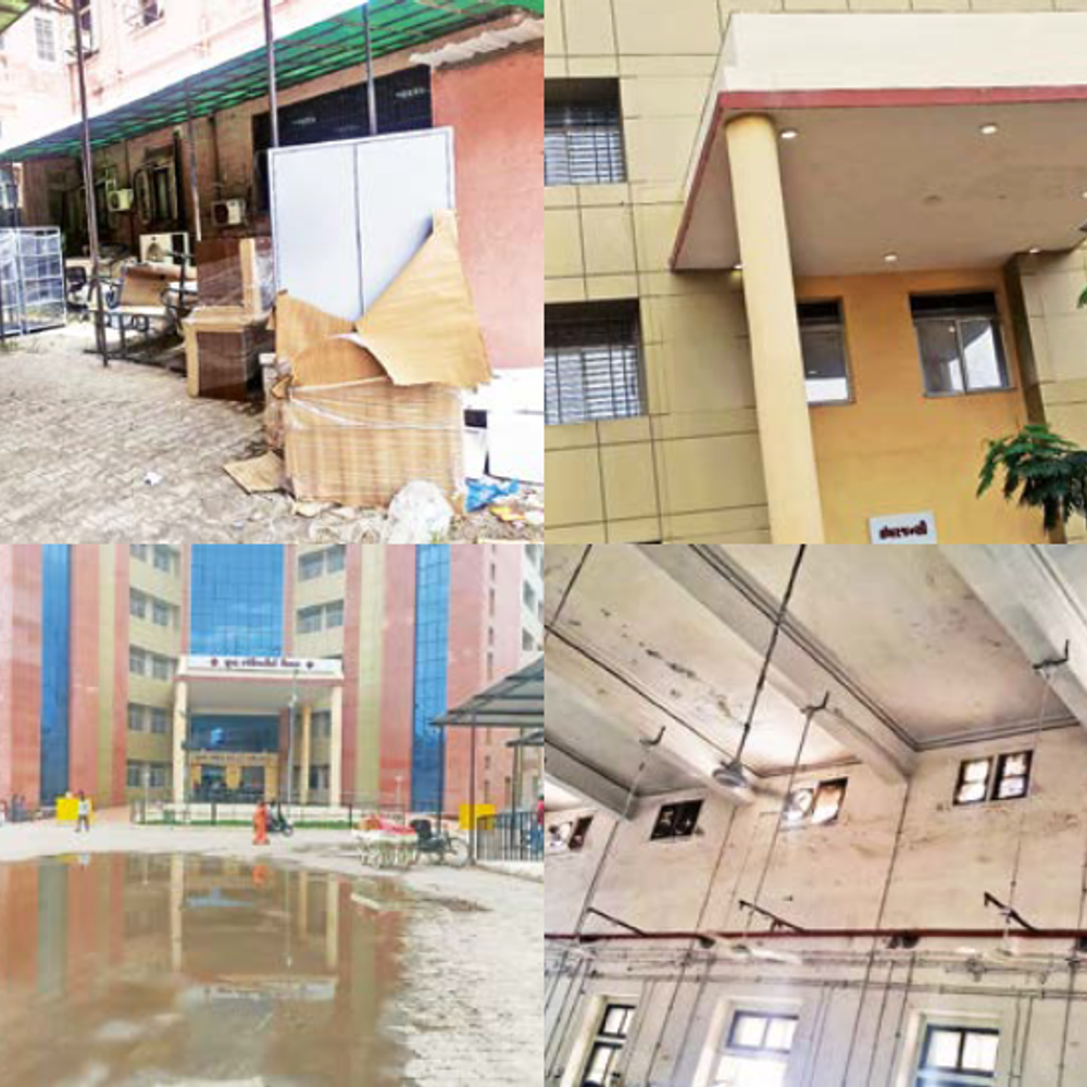 સર ટી. હોસ્પિટલનો અંધેર વહીવટ: લાખોનું ફર્નિચર વરસાદમાં પલળ્યું, વીજળીનો બેફામ વેડફાટ અને દર્દીઓની હાલાકી.