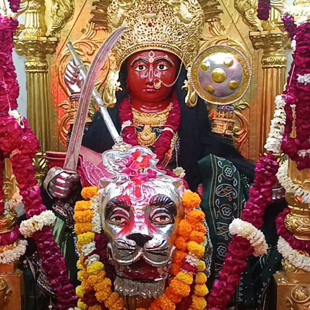 વઢવાણ વાઘેશ્વરી માતાજીને એક કિલો સોનું અર્પણ:સોની સમાજ દ્વારા 45મો પાટોત્સવ ભક્તિભાવ પૂર્વક ઉજવાયો