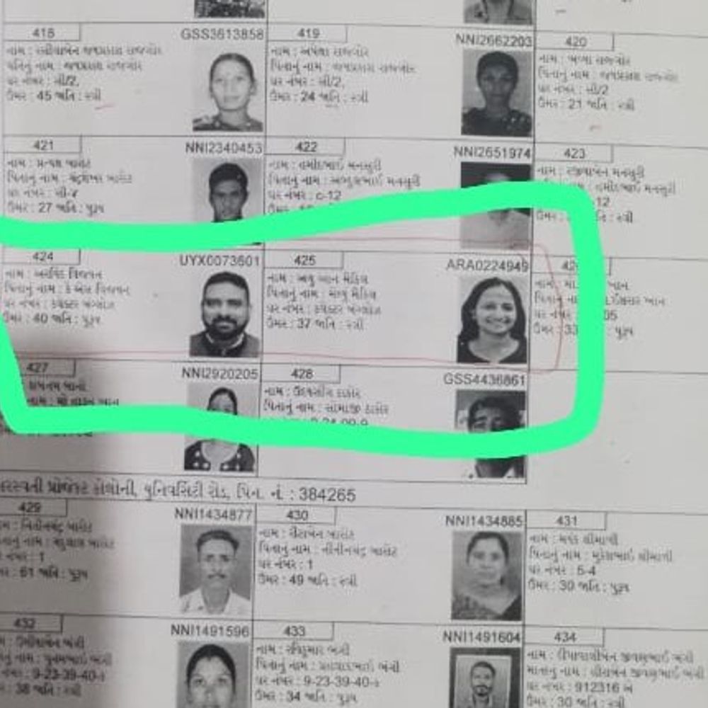 પાટણના પૂર્વ કલેક્ટરનું નામ મતદાર યાદીમાં:બદલીના એક વર્ષ પછી પણ પત્ની સાથે યાદીમાં; રાજકીય અગ્રણીએ ધ્યાન દોર્યું