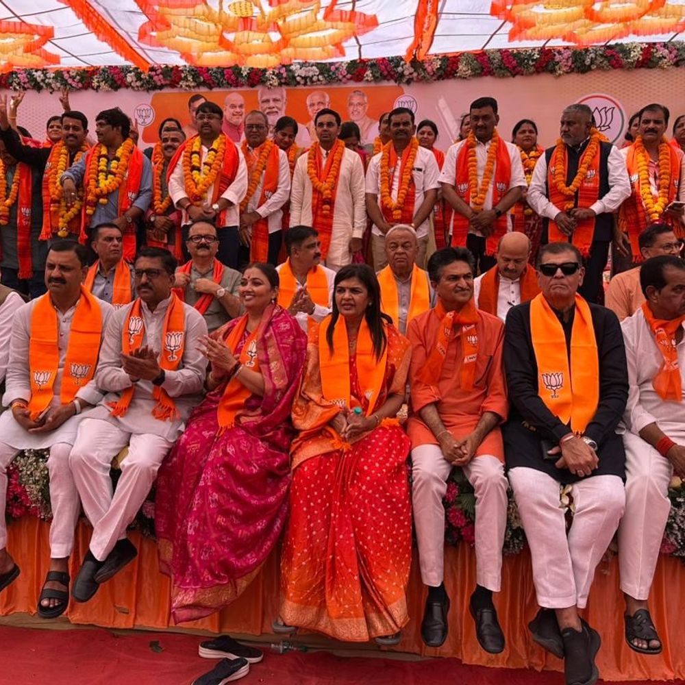 રાજકોટ ભાજપનું વિજય વિશ્વાસ સંમેલન:જાહેર સભા સંબોધન બાદ 72 ઉમેદવારો એક સાથે પોતાની ઉમેદવારી નોંધાવશે, નારાજ આગેવાનો અને કાર્યકર્તાની ગેરહાજરી