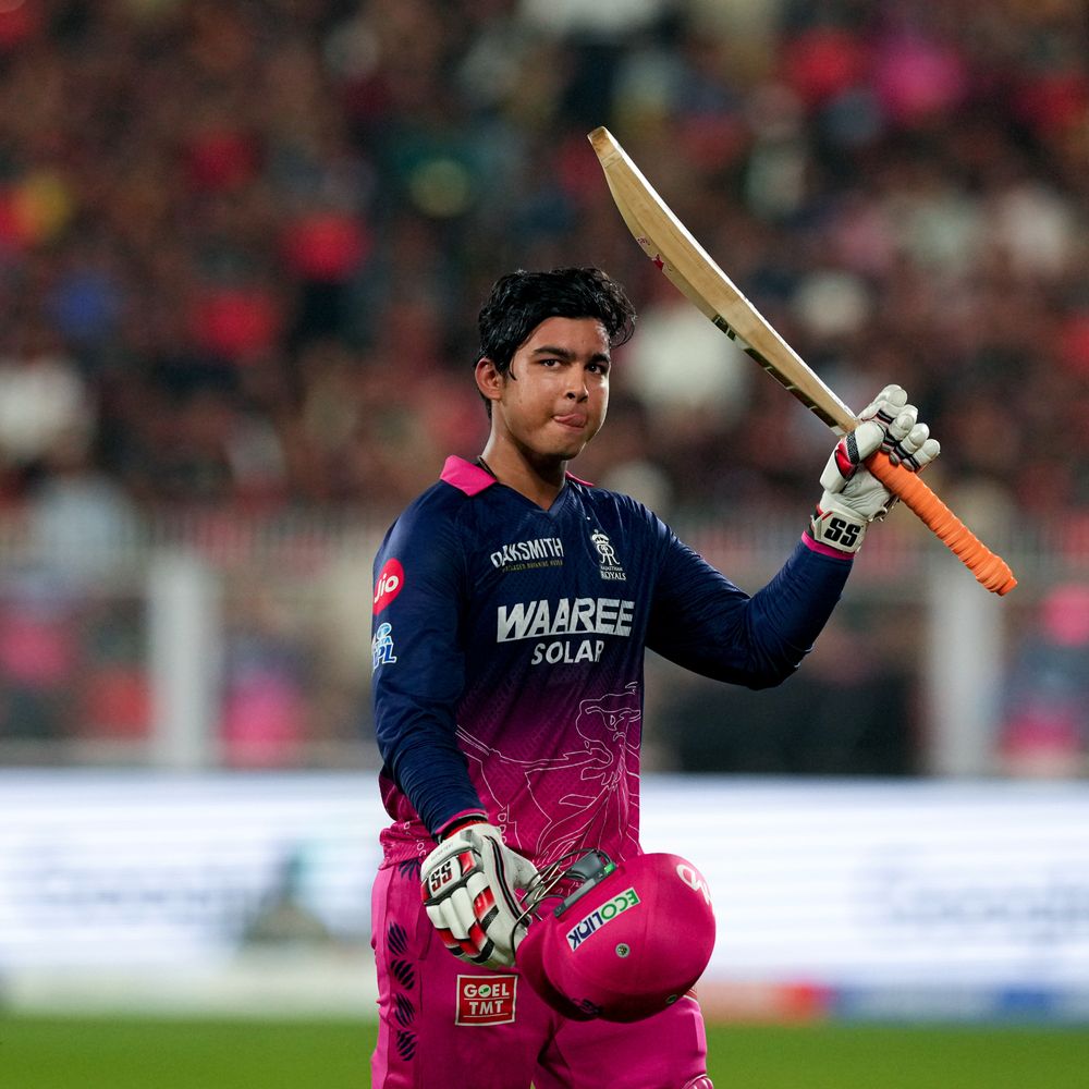 IPLમાં રાજસ્થાનની સતત ચોથી જીત, RCBની હાર:વૈભવે 26 બોલમાં 78 રન બનાવ્યા, 7 છગ્ગા ફટકાર્યા; જુરેલે પણ ફિફ્ટી ફટકારી