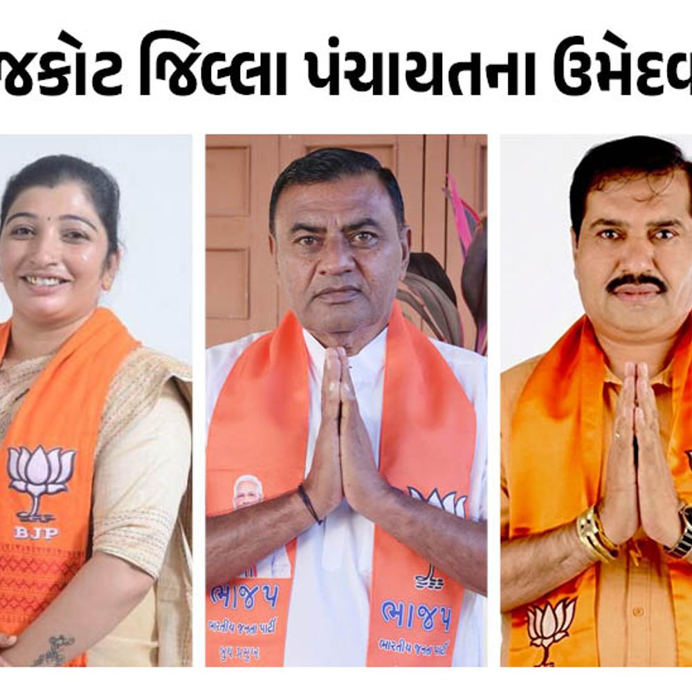 રાજકોટ જિલ્લા પંચાયતની 33 બેઠક પર ભાજપના ઉમેદવાર જાહેર:પૂર્વ પ્રમુખ-ચેરમેન સહિતના પતા કપાયા; જુઓ ભાજપ-કોંગ્રેસના ઉમેદવારનું લિસ્ટ