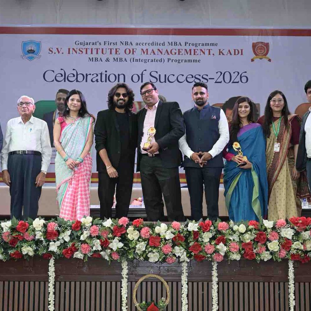 કડીની SV ઇન્સ્ટિટ્યૂટમાં ₹9 લાખના પેકેજ સાથે પ્લેસમેન્ટ:'Celebration of Success-2026' અને 'Oorja' ટેલેન્ટ શો યોજાયો