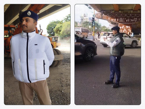 પોલીસ માટે હાઇટેક ‘કવચ’: 45 ડિગ્રીમાં પણ ઠંડા, ઉનાળે જેકેટ પહેરેલી પોલીસને જોઈ નવાઈ ન પામતા.