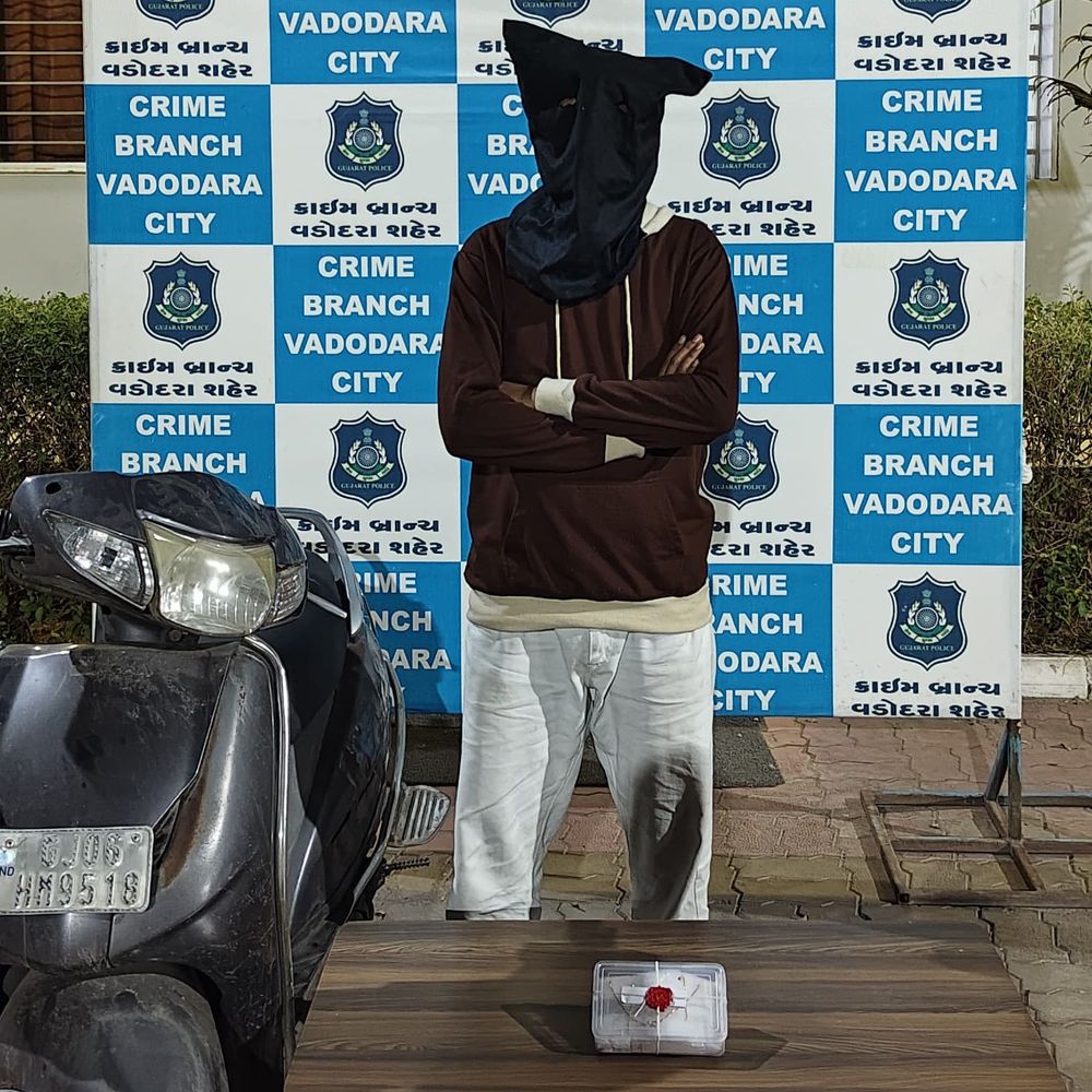 પોલીસને જોઈ ભાગવાનો પ્રયાસ કર્યો છતાં ચેઈન સ્નેચરને દબોચ્યો:વાહનચોરીમાં સંડોવાયેલો અને અમદાવાદમાં પત્ની પર છરીથી હુમલાના ગુનામાં વોન્ટેડ રીઢો આરોપી ઝડપાયો, 19 ગુના નોંધાયેલા છે