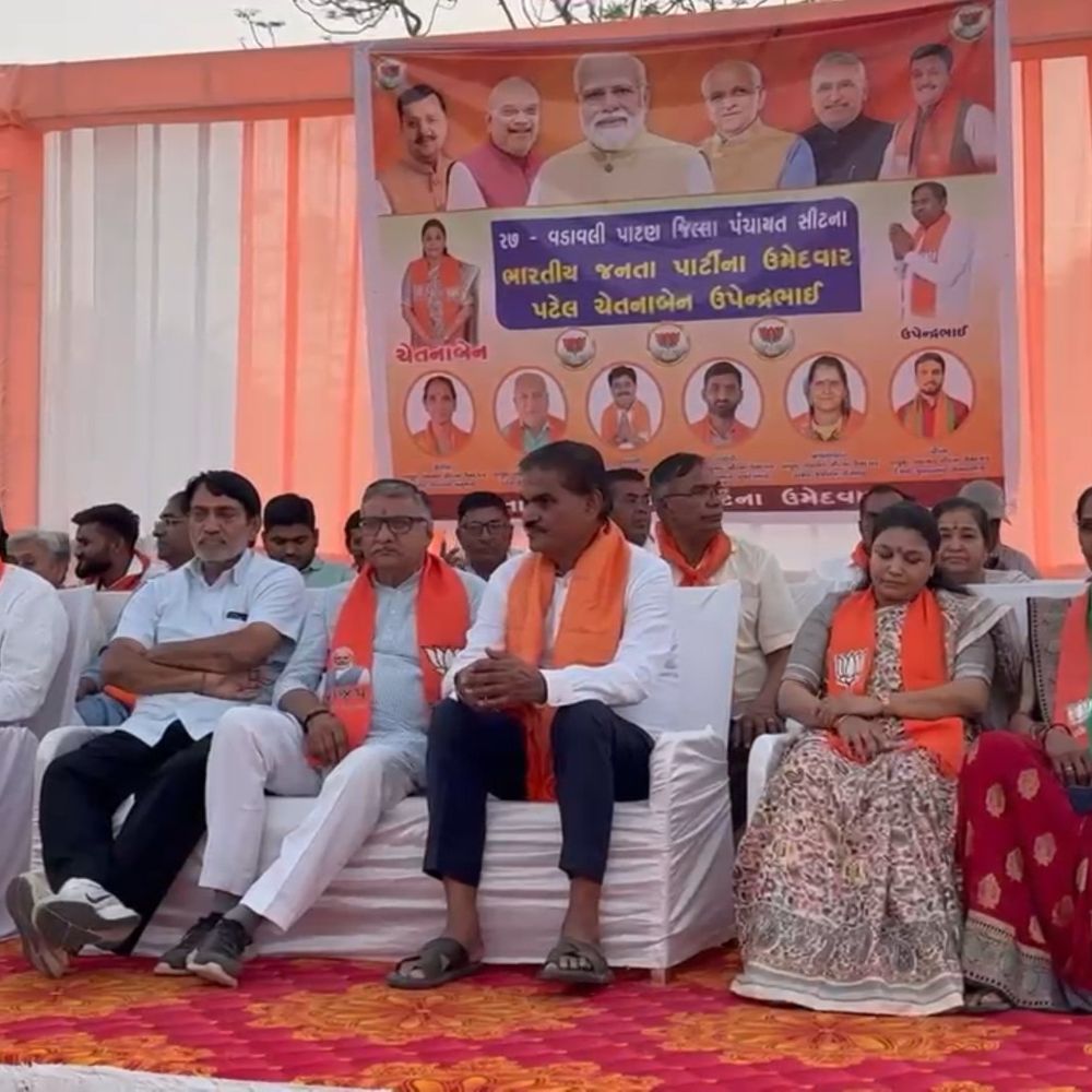 રજની પટેલે કોંગ્રેસના આક્ષેપોને નકાર્યા, ભાજપની જીત નિશ્ચિત, પ્રલોભનના આક્ષેપો પાયાવિહોણા ગણાવ્યા.