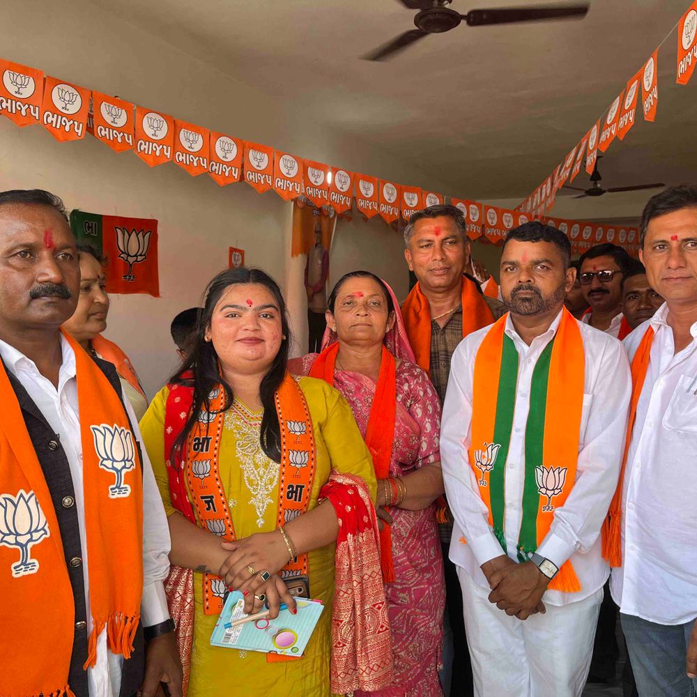 બનાસકાંઠામાં ભાજપે જિલ્લા પંચાયતની જલોત્રા સીટ માટે સભા યોજી:પૂર્વ ધારાસભ્ય વસંત ભટોળે કોંગ્રેસ પર પ્રહાર કર્યા