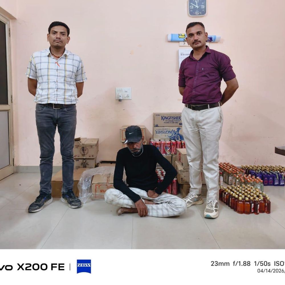 પાટણમાં ₹2.52 લાખના વિદેશી દારૂ સાથે શખ્સ ઝડપાયો. Foreign liquor seized in Patan.