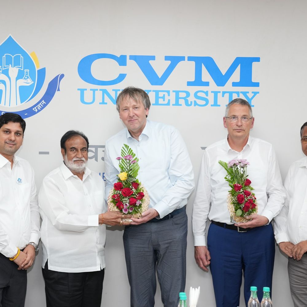 CVM યુનિવર્સિટી અને જર્મનીની હોચશુલે વિસ્માર વચ્ચે MoU:શૈક્ષણિક સહયોગથી વિદ્યાર્થીઓને સમર સ્કૂલનો લાભ મળશે