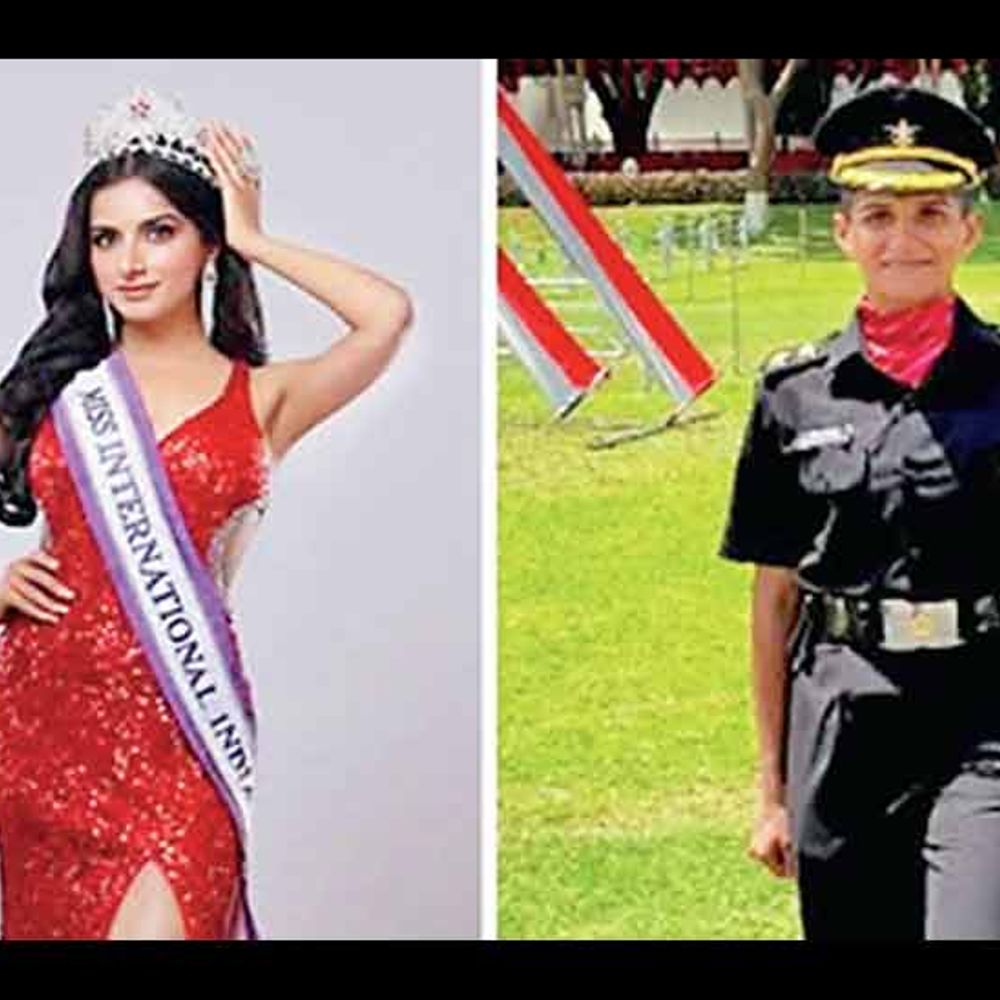 બ્યુટી ક્વીનનો તાજ ઉતારી સેનામાં જોડાઈ.