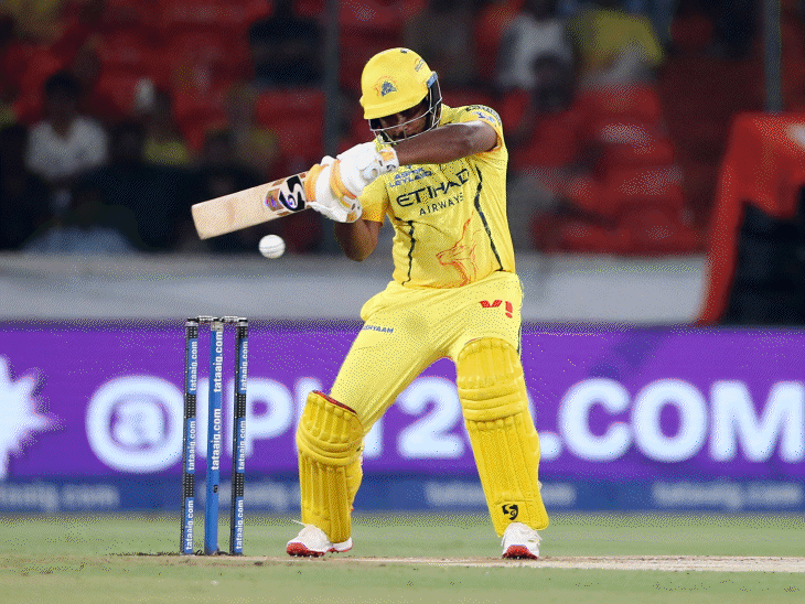 4,4,4,6,6 અભિષેક શર્માની ફિફ્ટી, ક્લાસેન જમ્પિંગ કેચ, ઋતુરાજ ડાઇવિંગ કેચ, સેમસને છગ્ગો મારીને ખાતું ખોલ્યું.