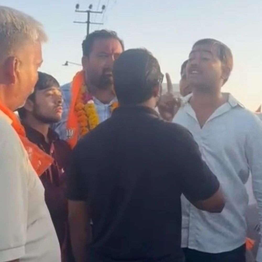 જામનગર BJP ઉમેદવાર જયરાજસિંહ જાડેજાની યુવક સાથે બોલાચાલી, "તારો મત નથી જોતો" નું નિવેદન.