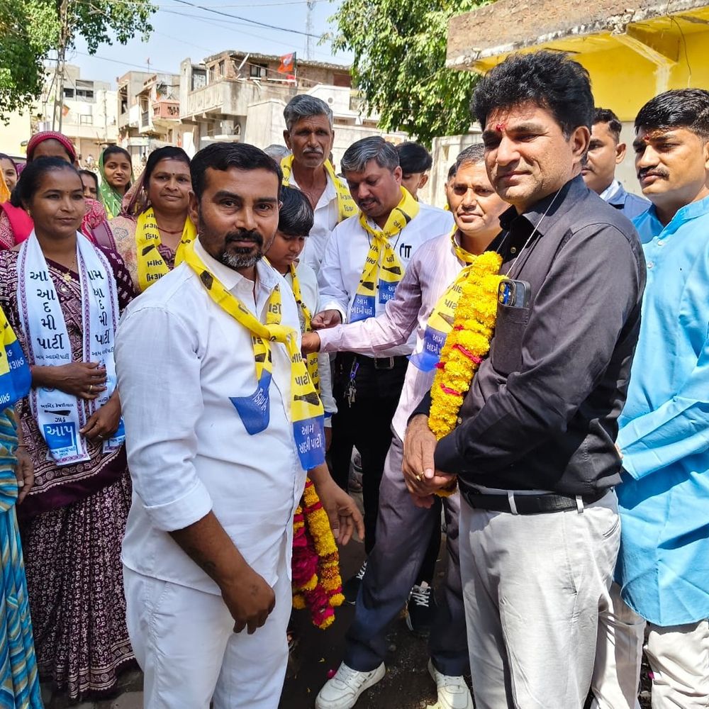 ચોટીલામાં આપ પ્રમુખ ઈસુદાન ગઢવીનો ચૂંટણી પ્રચાર:કહ્યું - ચોટીલામાં વિકાસના નામે શૂન્ય, લોકો રાજનીતિની ગંદકી સાફ કરશે