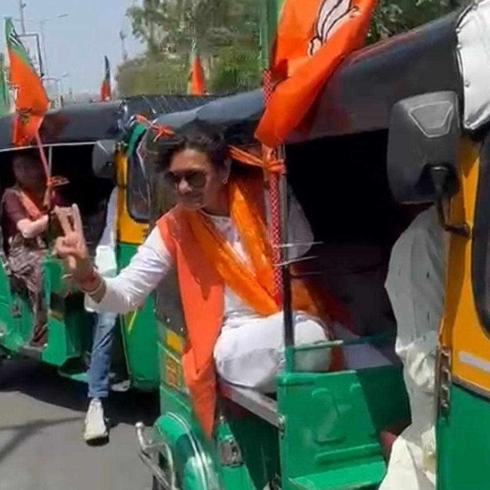 અસારવામાં ભાજપના ઉમેદવારોએ રિક્ષામાં પ્રચાર કર્યો:ભાજપના વિરોધના સવાલથી શહેર ભાજપ પ્રમુખ અકળાઈ ઊભા થઈ ગયા