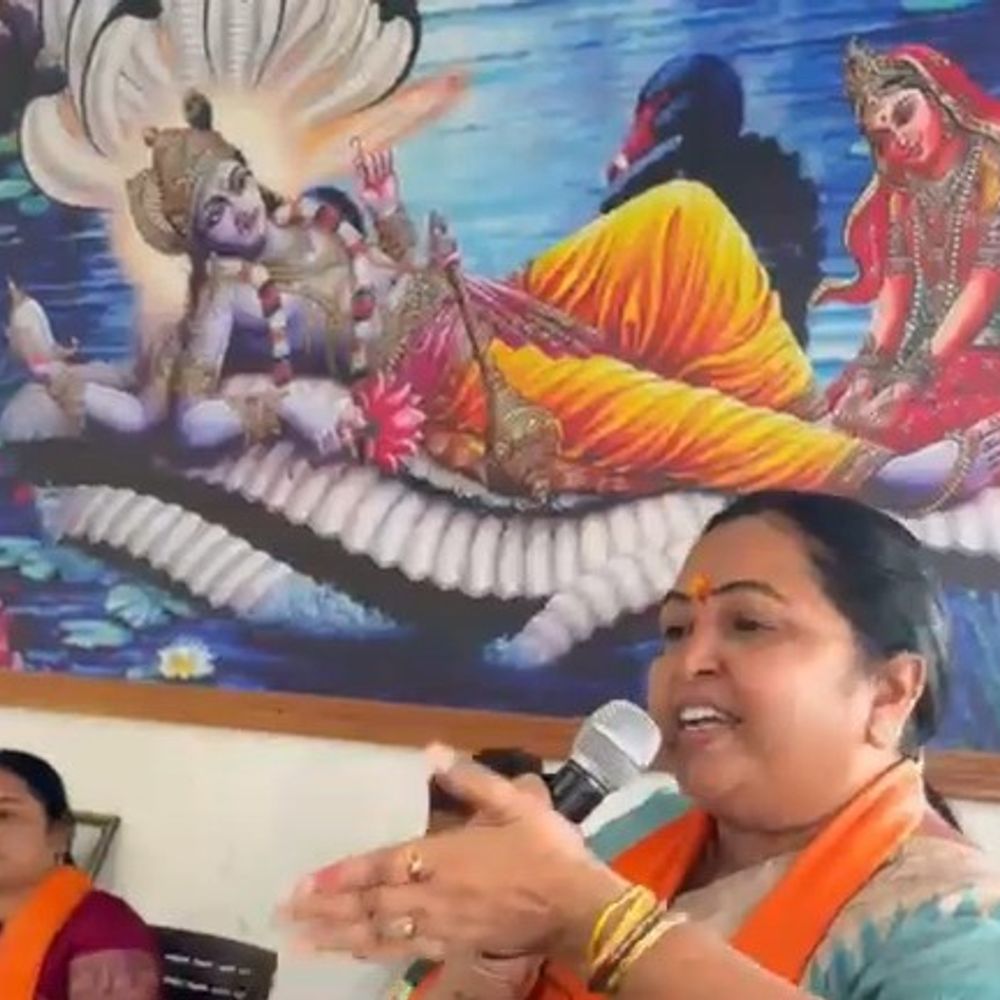 ખેડબ્રહ્મા પ્રચાર સભામાં સાંસદે અનોખી રચના રજૂ કરી:રાધા-કૃષ્ણ પર આધારિત રજૂઆતનો વીડિયો વાયરલ