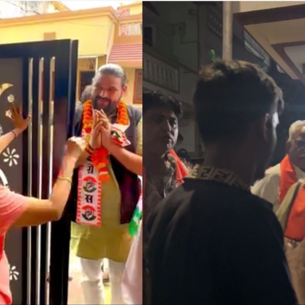 ‘35 વર્ષમાં ભાજપે કંઈ ઉકેલ્યું નથી,ત્રણ મહિનામાં તમે શું કરશો?':વોર્ડ-7માં ભાજપના ઉમેદવાર અકળાયા, મતદારે ‘5 વર્ષનો હિસાબ’ માંગતા સોનુબેને વીડિયો બનાવતા યુવકનો મોબાઈલ અટકાવ્યો