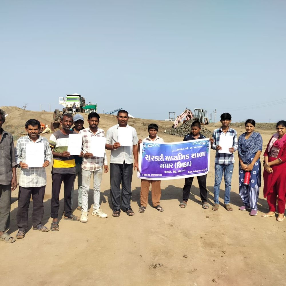 ભરૂચમાં મતદાન જાગૃતિ અભિયાન શરૂ:ગંધારમાં કામદારોને મતદાન માટે પ્રેરિત કરાયા