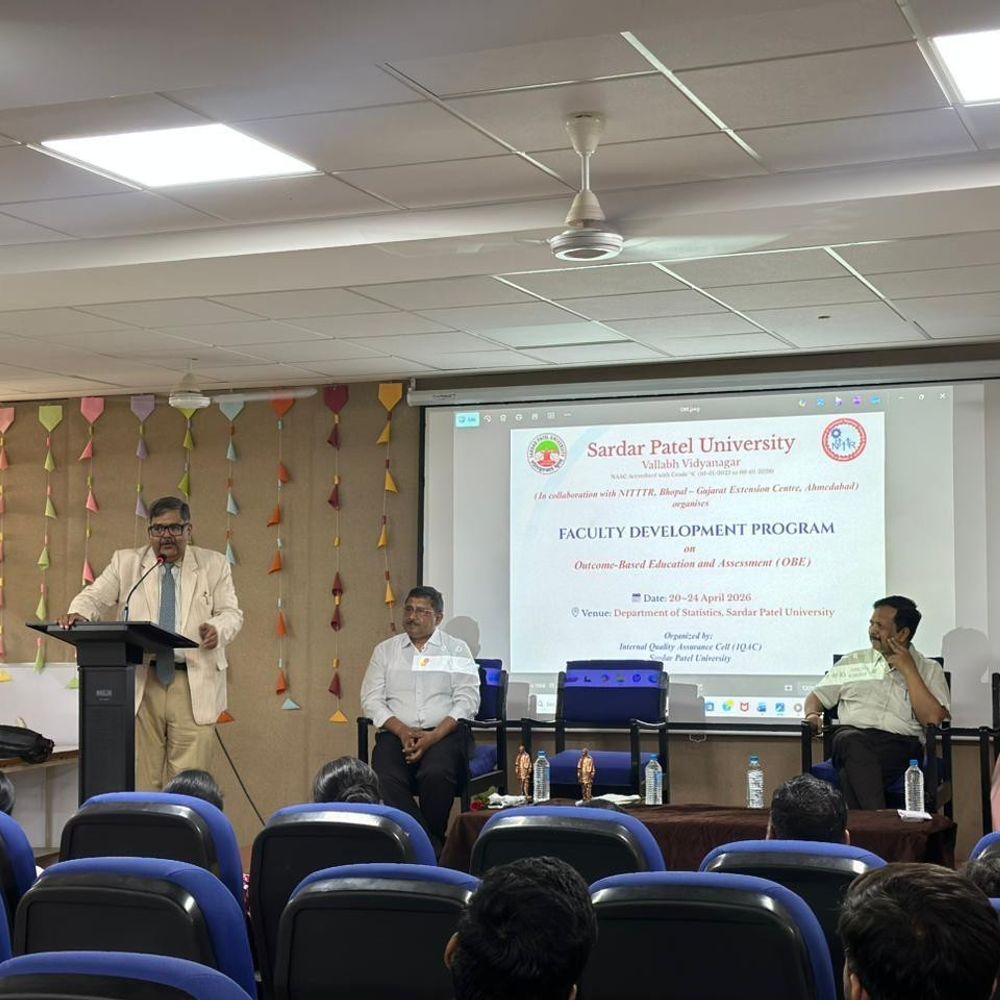 SP યુનિવર્સિટીમાં શિક્ષણ સુધારવા વિશેષ પહેલ:5 દિવસીય 'આઉટકમ બેઝ્ડ એજ્યુકેશન' ટ્રેનિંગનો પ્રારંભ