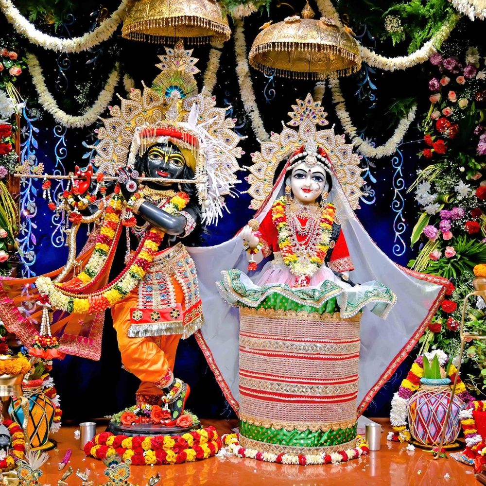 ઇસ્કોન ભાડજમાં 4 દિવસીય પાટોત્સવ સંપન્ન:રાધા માધવના પ્રાકટ્ય અને સ્થાપનાની ઉજવણી