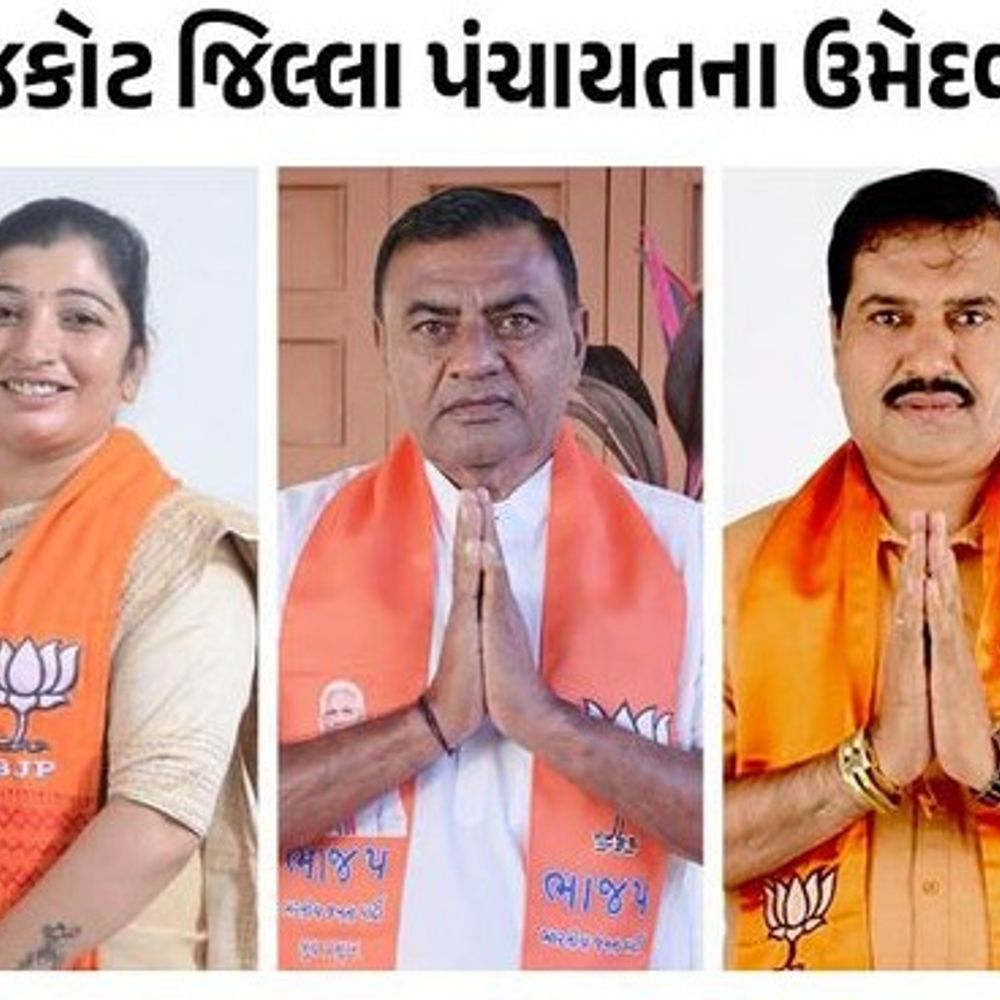 રાજકોટ જિલ્લા-તાલુકા પંચાયતની ચૂંટણીમાં ઉમેદવારોનું ચિત્ર સ્પષ્ટ:ભાજપ-કોંગ્રેસ અને આપ વચ્ચે ત્રિપાખીયો જંગ જોવા મળશે, જુઓ તમામ બેઠકોના ઉમેદવારનું લિસ્ટ